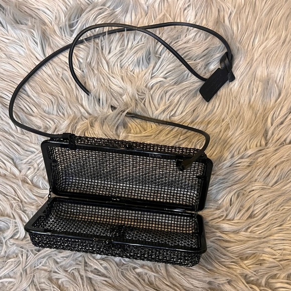 YSL Brass Lambskin Monogram Cassandre Cage Bag Black - Picture 3 of 11